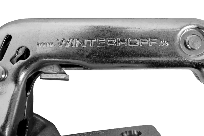 Zaczep kulowy WINTERHOFF WW 30-D3-K1212 do przyczepy 3000kg z dyszlem rurowym 50-51mm żeliwny