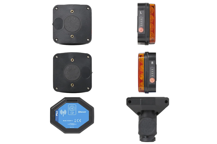 Lampy tylne ProPlus LED 13-PIN 4 funkcje lewa+prawa, na magnes, bluetooth
