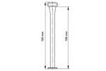 Podpora stała KNOTT 4802429X do przyczepy lawety 175kg 48mm 700mm