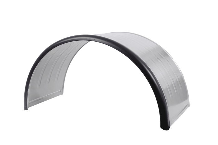 Błotnik bliźniak do przyczepy 17,5-19,5" DOMAR DK7140 nadkole 1000/500mm metalowy z gumową krawędzią