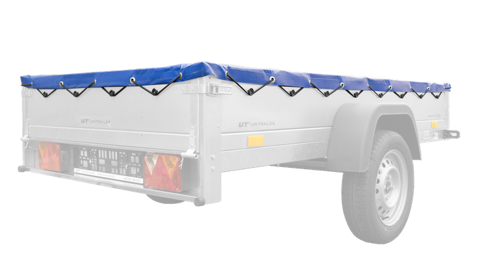 Pokrowiec płaski UNITRAILER plandeka do przyczepy 230x125cm GARDEN TRAILER 230 KIPP