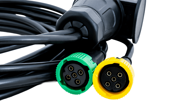 Lampy tylne DOBPLAST DPT35 + wiązka MANTES 4m 13PIN