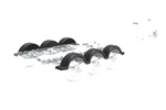 Błotnik do przyczepy podłodziowej 13" DOMAR D20422C nadkole 715/240mm