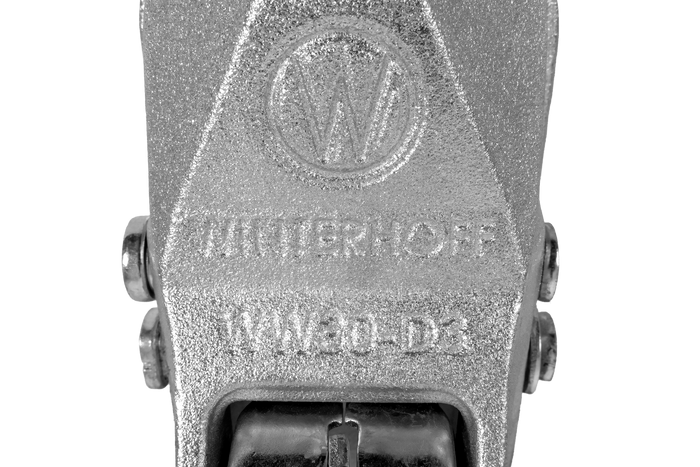 Zaczep kulowy WINTERHOFF WW 30-D3-K1212 do przyczepy 3000kg z dyszlem rurowym 50-51mm żeliwny
