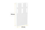 Fartuch do błotnika DOMAR DK5110 osłona przeciwbłotna do przyczep i naczep 375×700mm