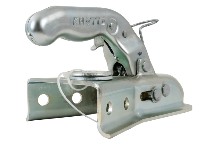 Zaczep kulowy KNOTT 6E0176.001 do przyczepki 750kg z dyszlem typu V