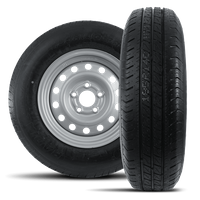 Komplet dwóch kół wzmacnianych do przyczepy OPONA LINGLONG 185/80 R14C 104/102N FELGA UNITRAILER 5,5Jx14"H2 5x112 ET:30